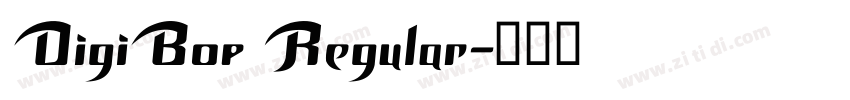 DigiBop Regular字体转换